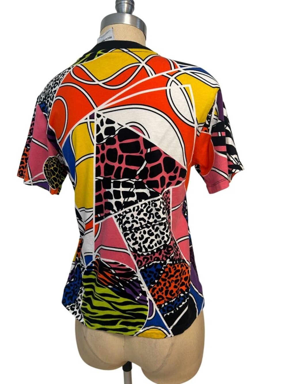Adidas Originals x Rich Mnisi T-Shirt Allover Mixed Animal Geo Size Small - Picture 6 of 8